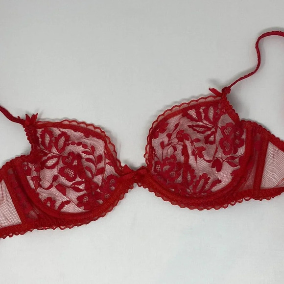 Agent Provocateur Denver Red Bra 32D - Picture 9 of 12
